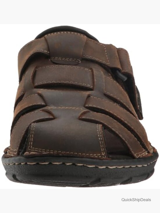 Genuine Leather Fisherman Sandals Hook & Loop Closure Lightweight main image 6